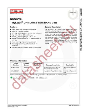 NC7WZ02L8X datasheet  